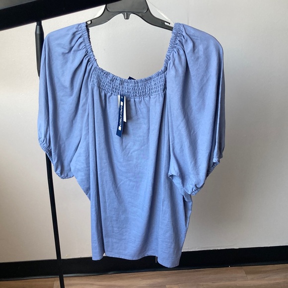 Architect top peasant blouse shirt vibe smock detail boho business casual 3X - Picture 9 of 15